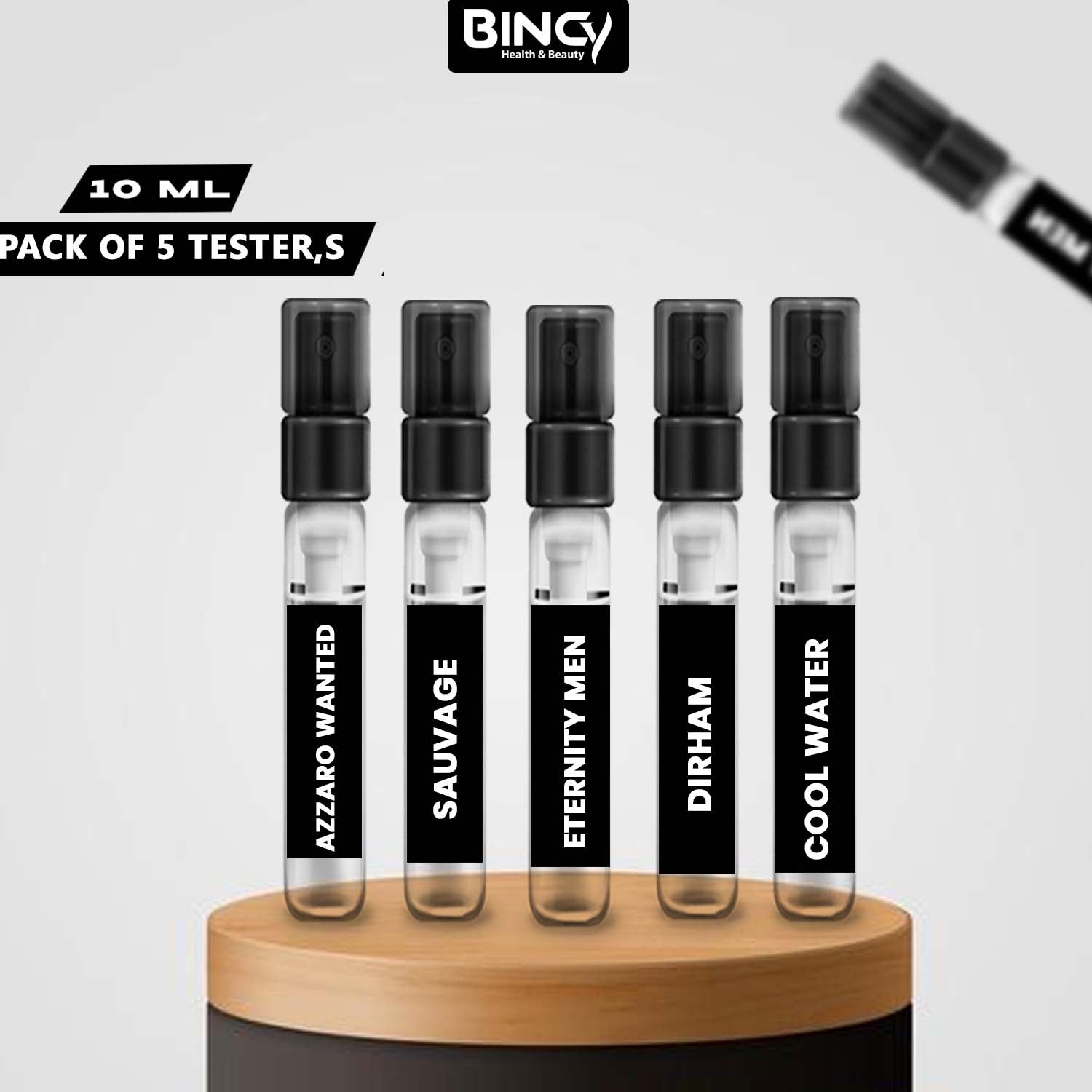 5 Perfumes Samples 10ML of Your Choice - Explorer Range - Bincy.pk