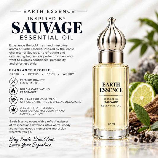 Earth Essence-  Inspired  By Sauvage Concentrated Perfume Attar Oil 12ML