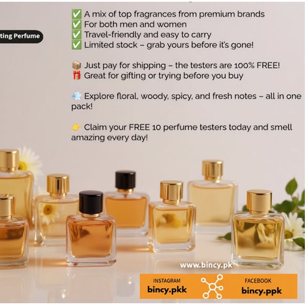 10 Premium Perfume Testers