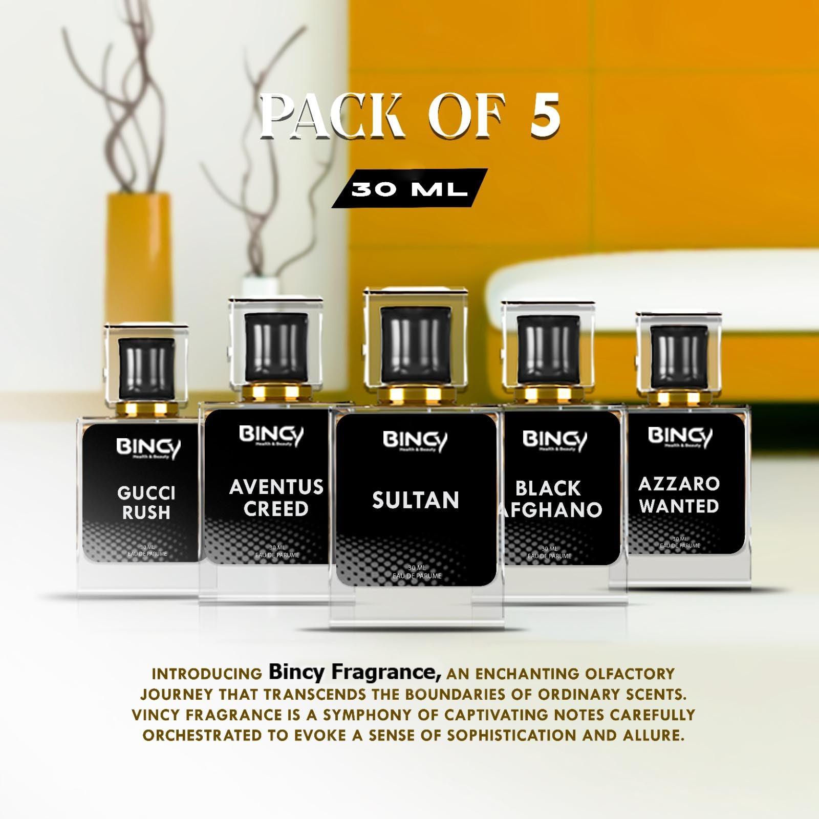 Bundle Of 5 Perfumes 30ML - Bincy.pk