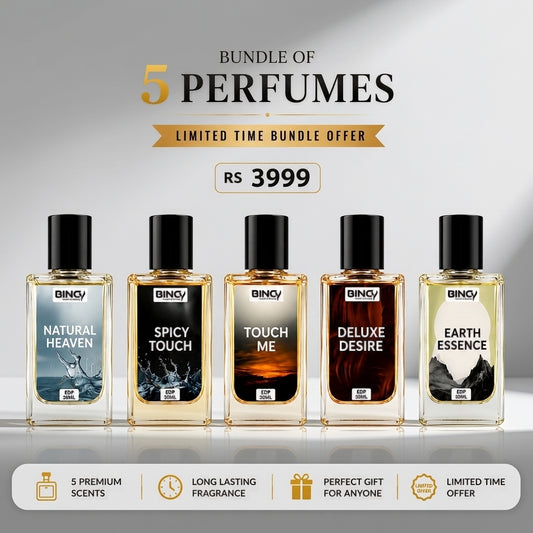 Bundle Of 5 Perfumes 30ML With Free Delivery
