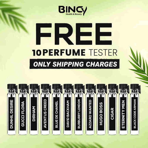 Free 10 Perfume Testers - Bincy.pk
