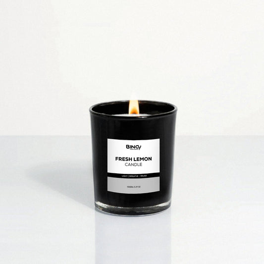 Fresh Lemon Scented Candle - Bincy.pk