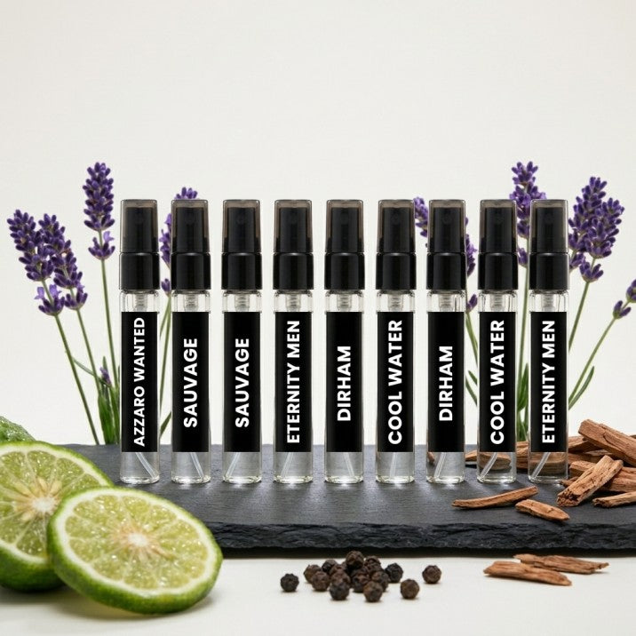 10 Perfumes Samples 5ML of Your Choice - Explorer Range